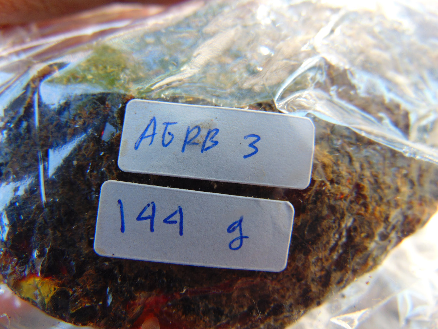 144 gram Rough Raw Indonesian Blue Amber for Healing AGRB3