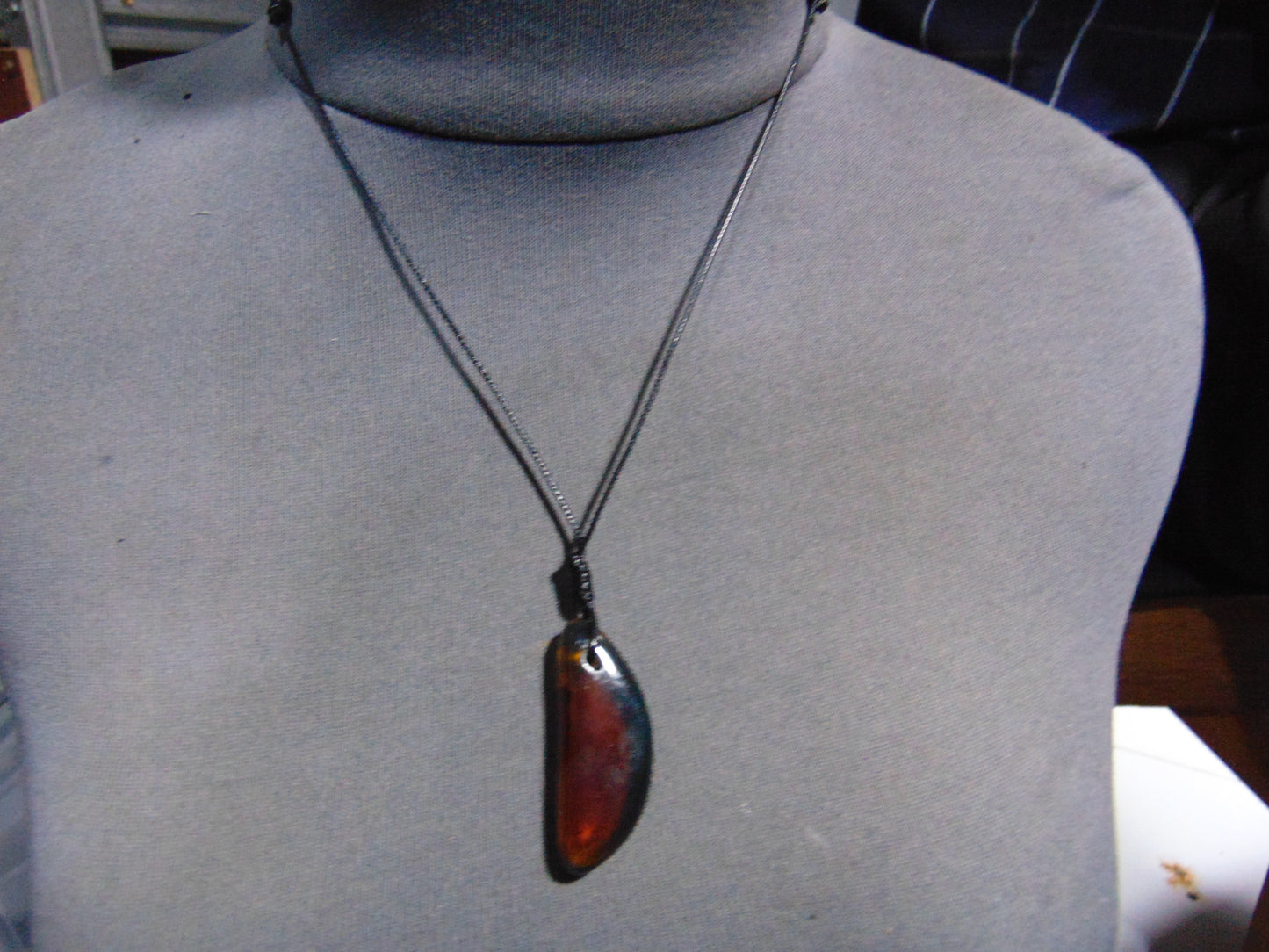 4 gr Pendant Indonesian Blue Amber for Healing PAA881
