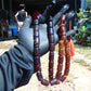 113 gr Tasbih Mesbah Rosary 33+2 Beads Komboloi Indonesian Red Amber for Healing 26TBA14