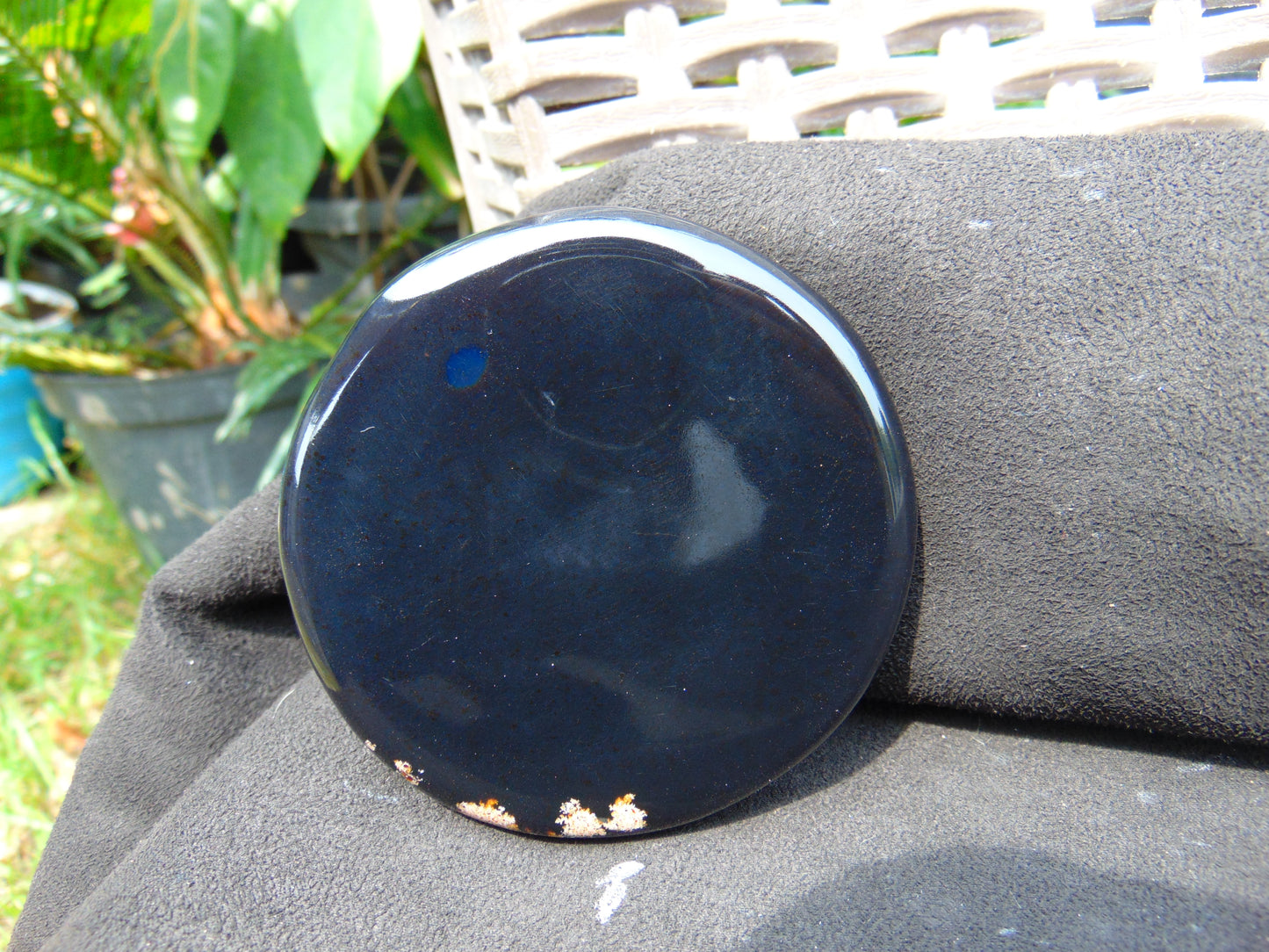 73 gram Round Flat 82x14mm Indonesia Amber for Healing 25N280