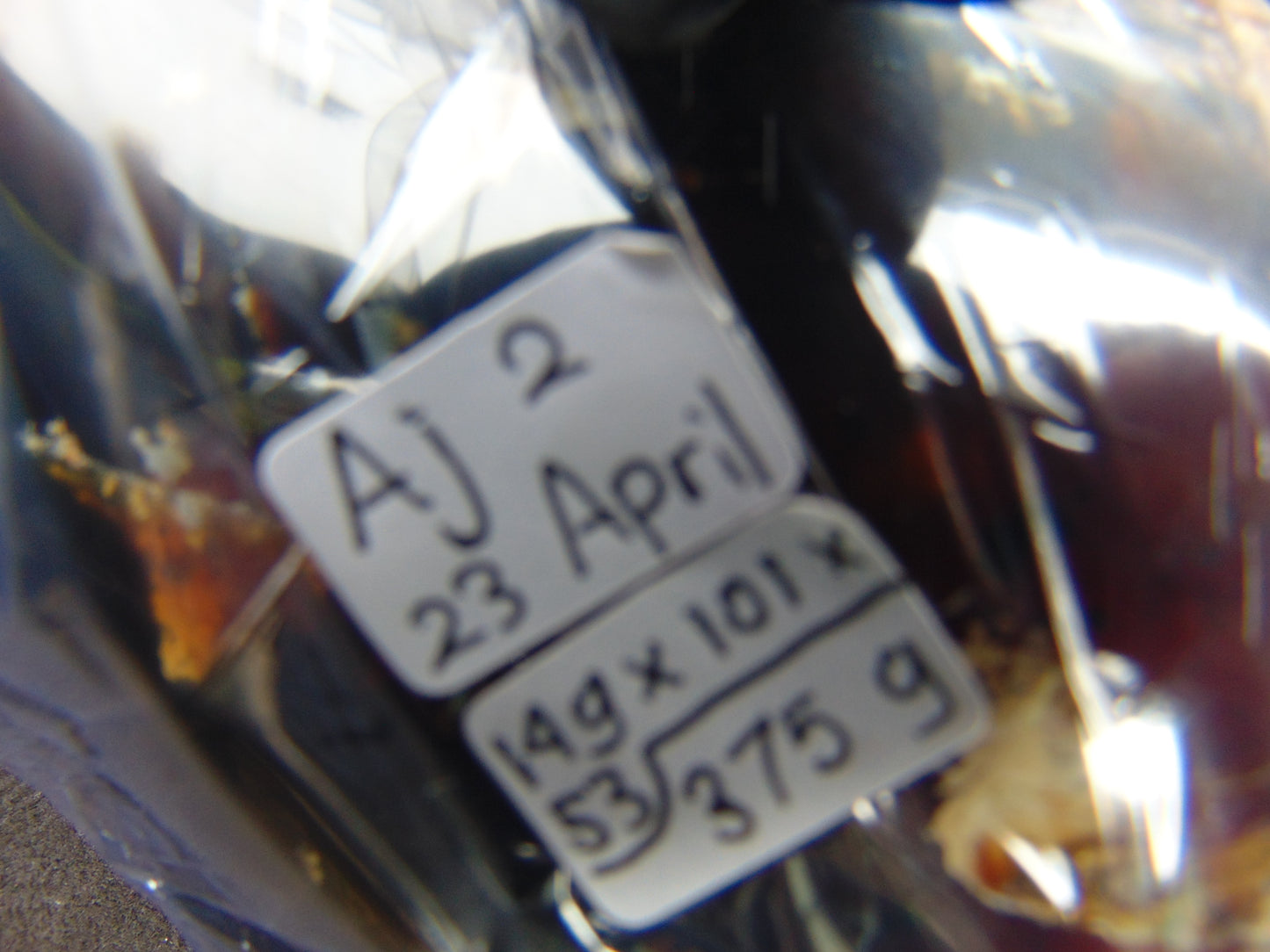 375 gr Sleeping Buddha 3D carving Indonesian Amber for Healing AJ2