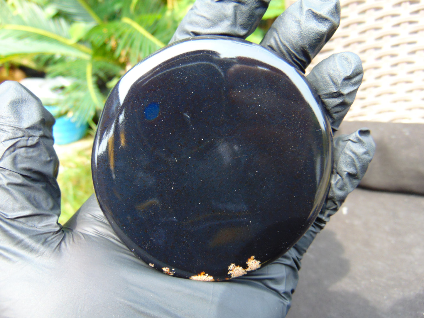 73 gram Round Flat 82x14mm Indonesia Amber for Healing 25N280