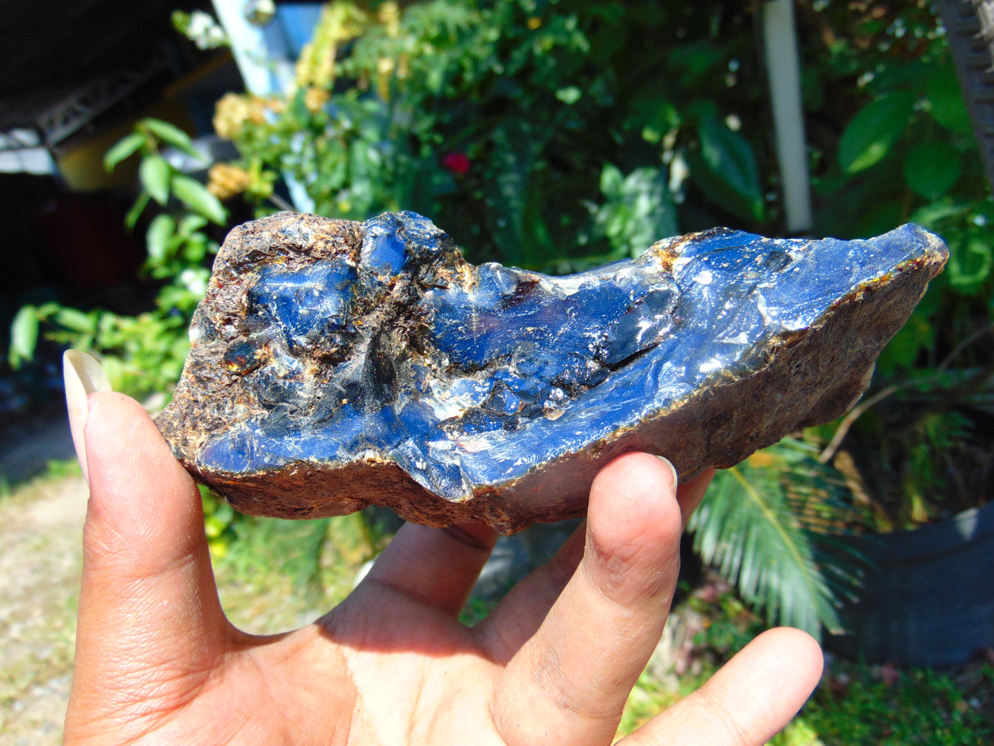 124 gram Rough Raw Indonesian Blue Amber for Healing AGRB8