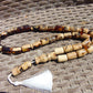 111 gr Tasbih Mesbah Rosary Komboloi 33+2 Beads Indonesian white Amber for Healing 26TBA08