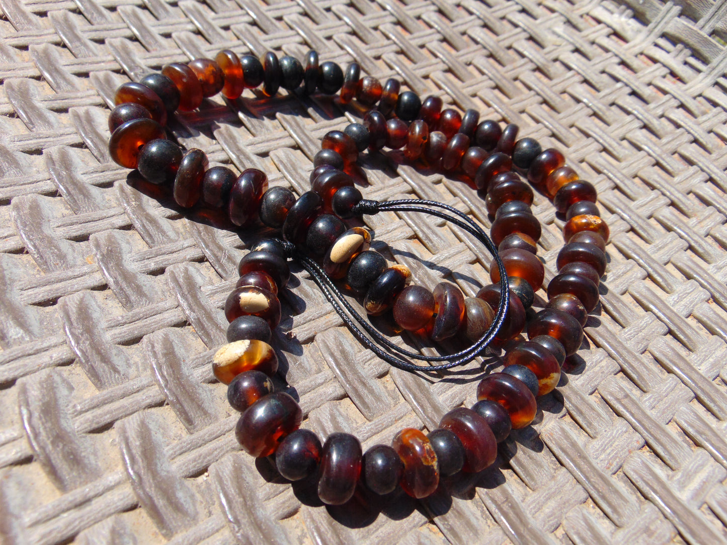 51 gram Small Beads Combination Necklace Indonesian Amber for Healing No.10