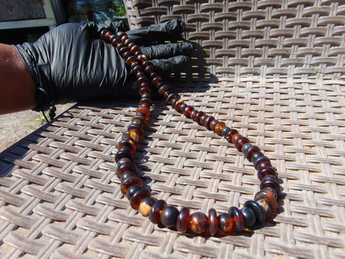 51 gram Small Beads Combination Necklace Indonesian Amber for Healing No.10