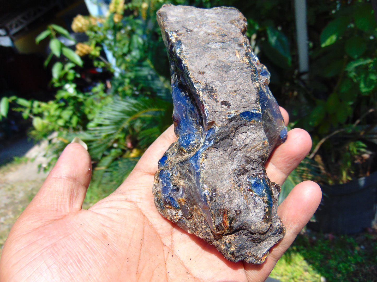 124 gram Rough Raw Indonesian Blue Amber for Healing AGRB8