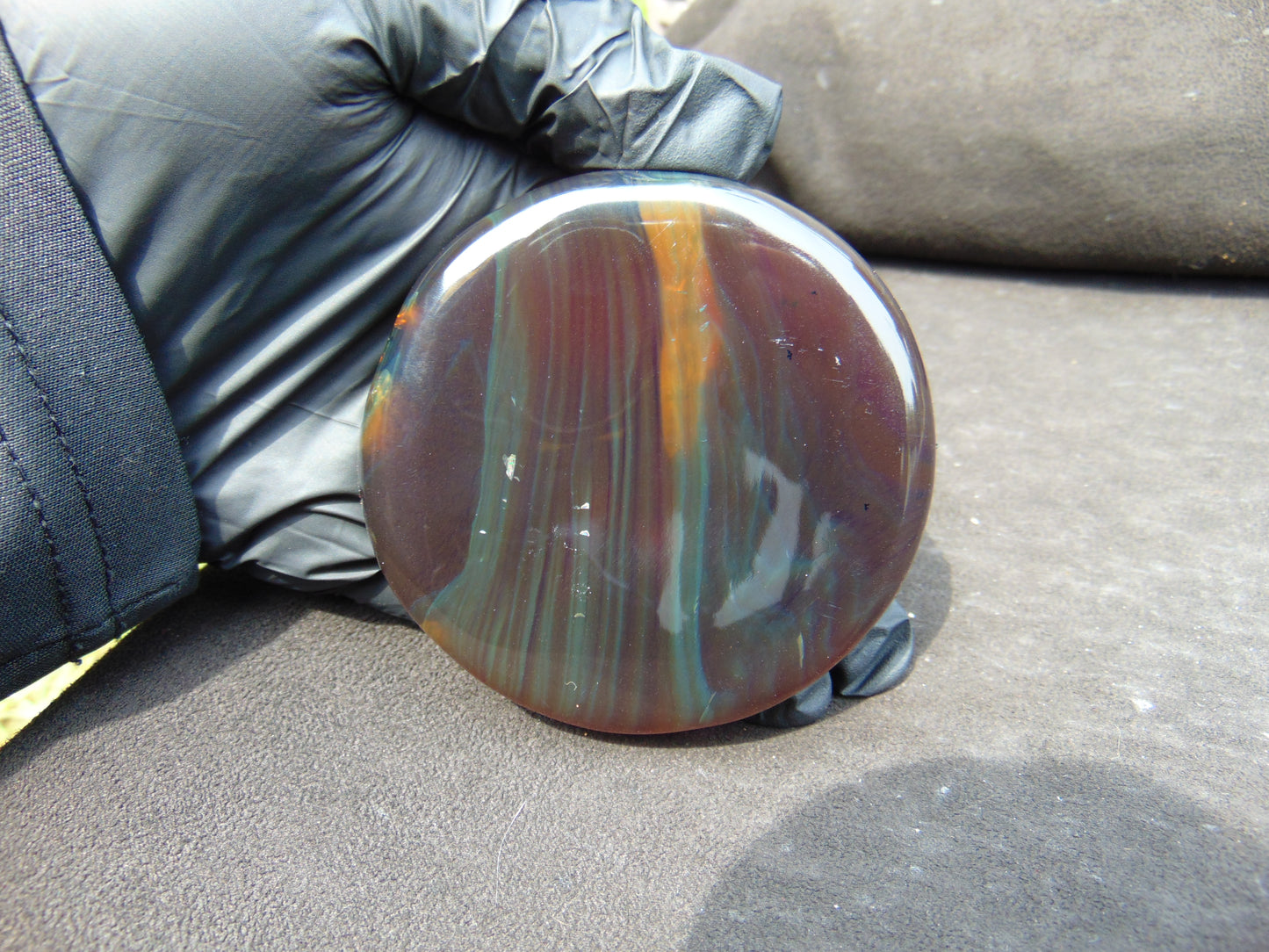 77 gram Round Flat 80x16mm Indonesia Amber for Healing 25N279