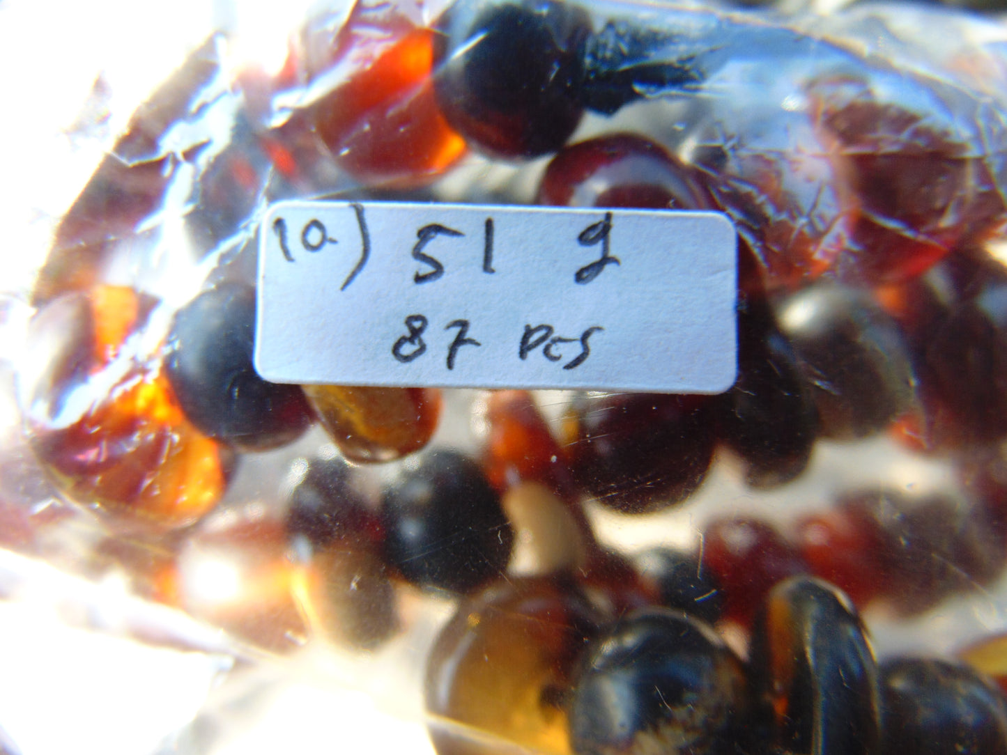 51 gram Small Beads Combination Necklace Indonesian Amber for Healing No.10