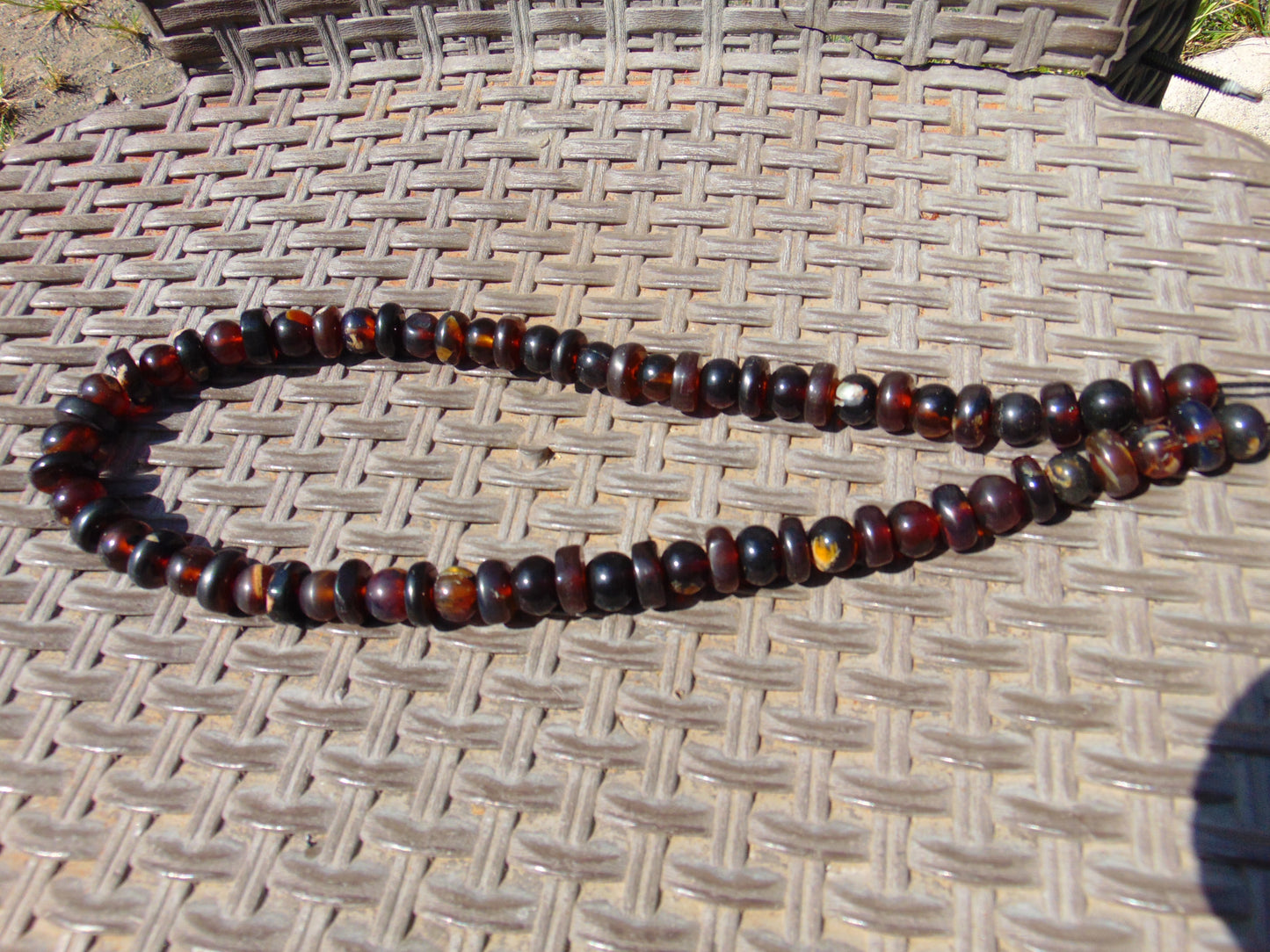 70 gram Small Beads Combination Necklace Indonesian dark Amber for Healing No.13