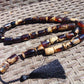 100 gr Tasbih Mesbah Rosary Komboloi 33+2 Beads Indonesian Red White Amber for Healing 26TBA07