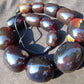 183 gr Big Necklace Indonesian dark red Amber for Healing A796