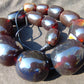183 gr Big Necklace Indonesian dark red Amber for Healing A796