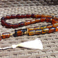 112 gr Tasbih Mesbah Rosary 33+2 Beads Indonesian Blue Amber for Healing 26TBA09