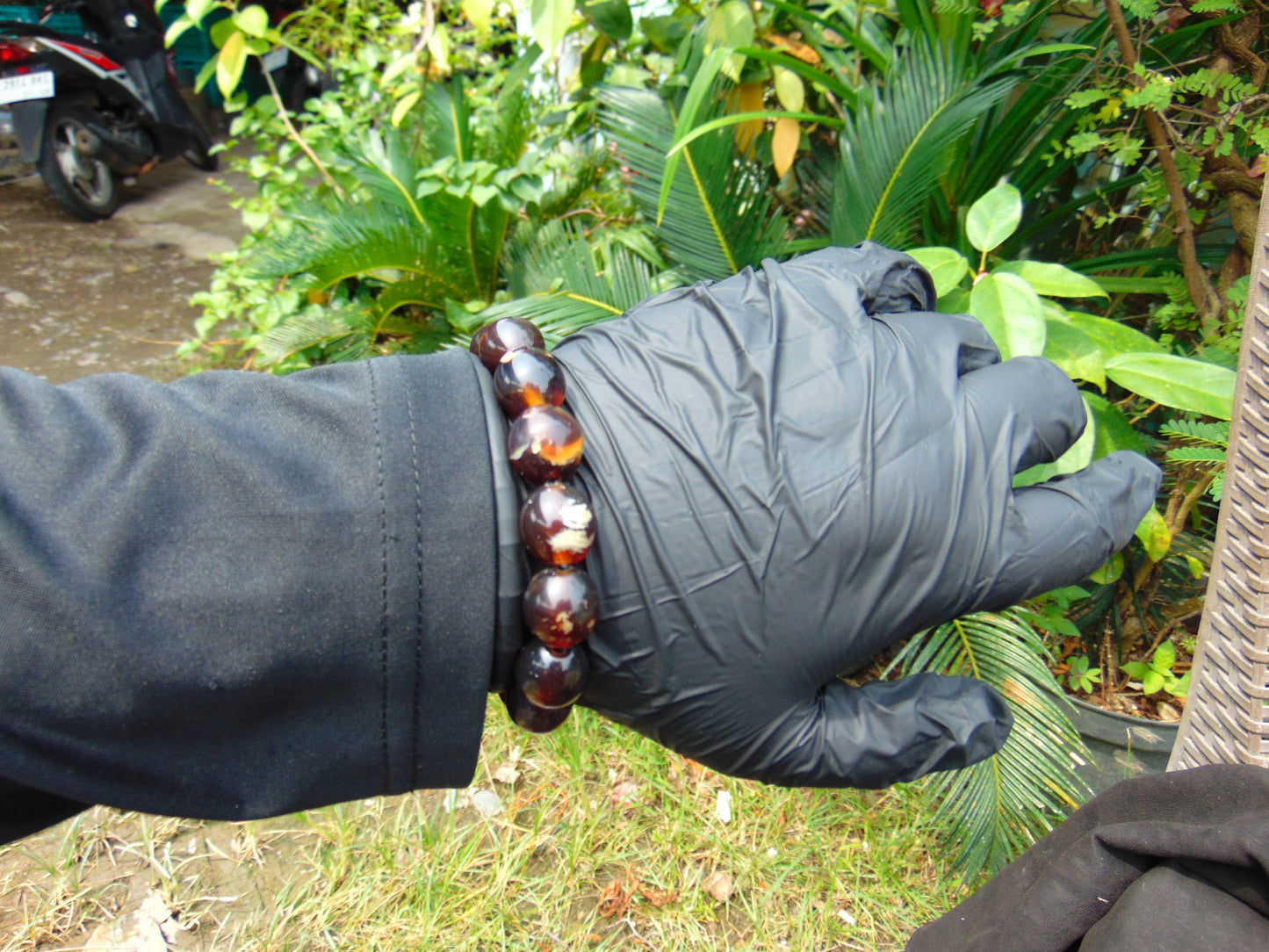 22 gram 14 Beads Mala Bracelet Indonesian amber 13x16 mm for Healing A14G98