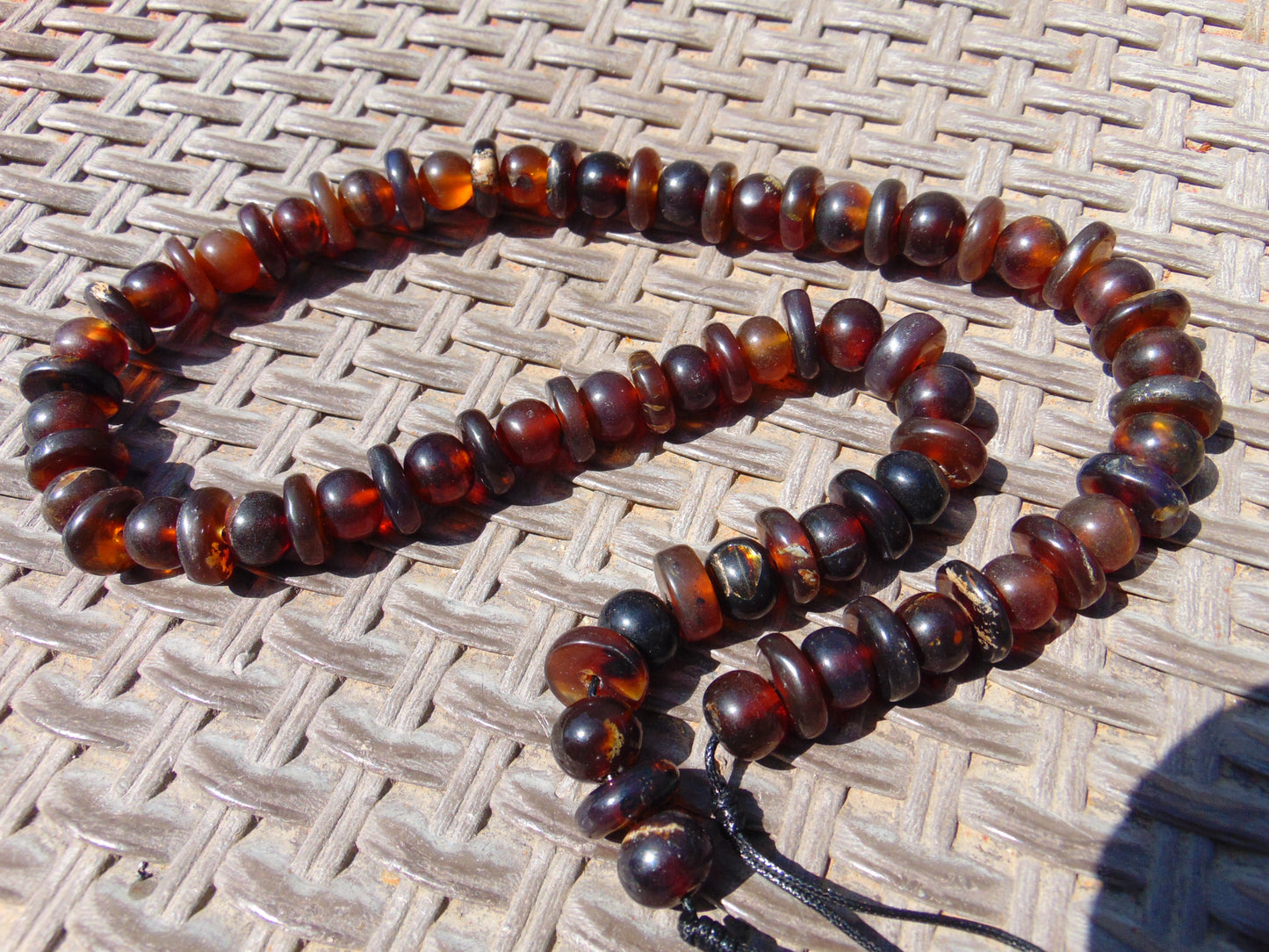 74 gram Small Beads Combination Necklace Indonesian Amber for Healing No.9