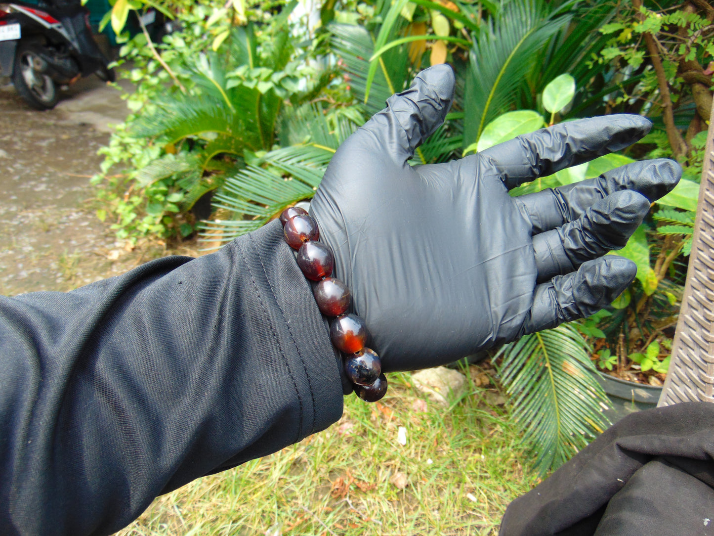22 gram 14 Beads Mala Bracelet Indonesian amber 13x16 mm for Healing A14G98