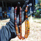 112 gr Tasbih Mesbah Rosary 33+2 Beads Indonesian Blue Amber for Healing 26TBA09