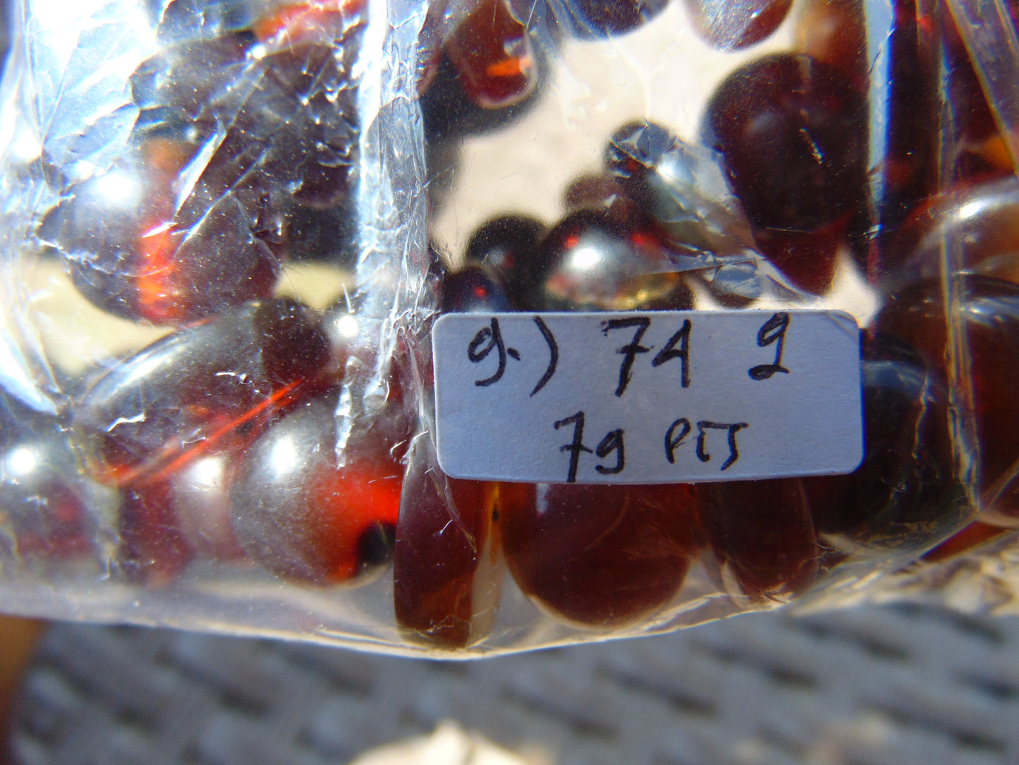 74 gram Small Beads Combination Necklace Indonesian Amber for Healing No.9