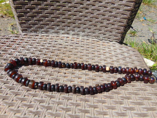 74 gram Small Beads Combination Necklace Indonesian Amber for Healing No.12