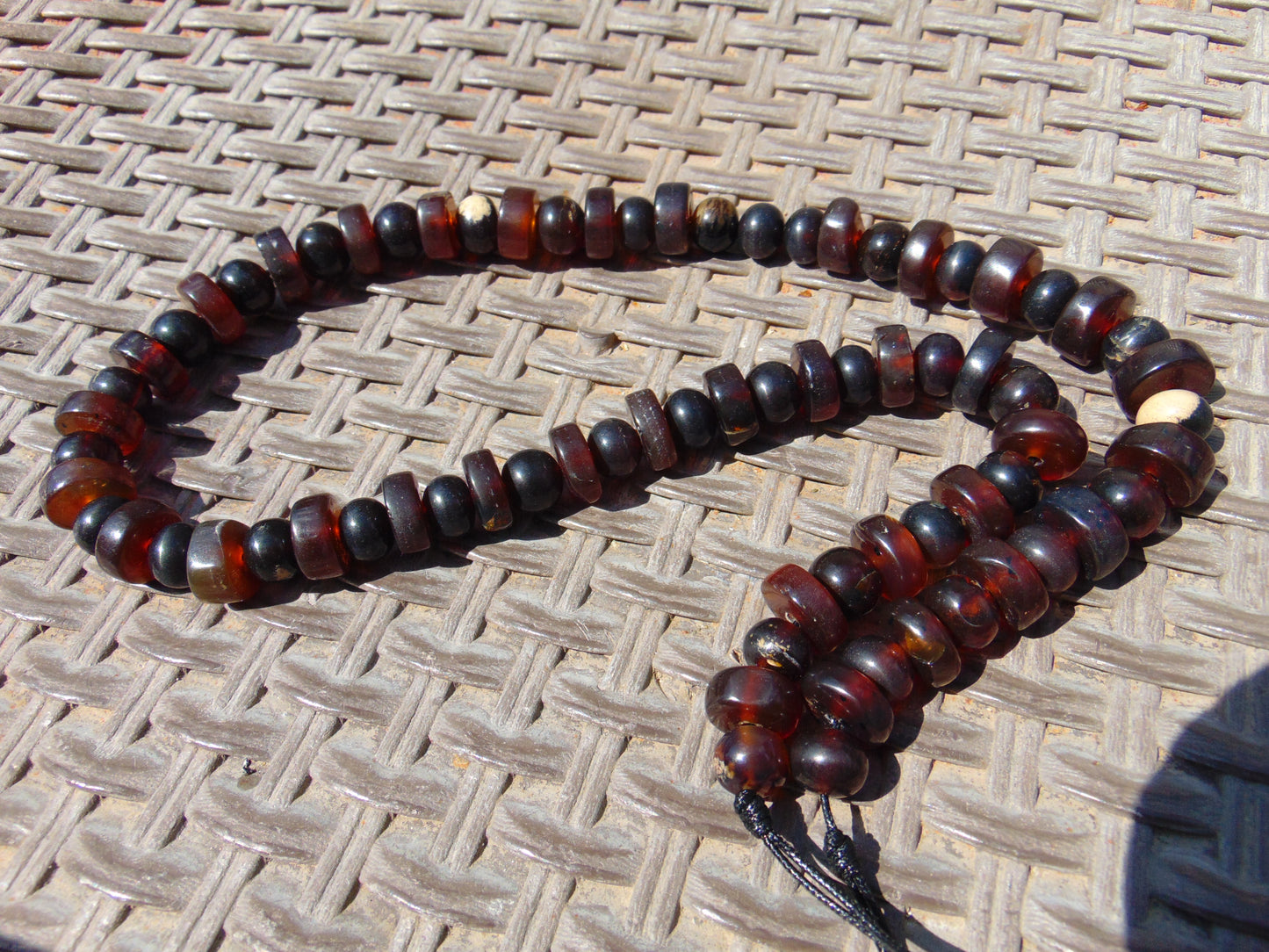 74 gram Small Beads Combination Necklace Indonesian Amber for Healing No.12