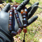 59 gr Komboloi Rosary 22+1 Beads Indonesian Cherry Red Amber for Healing 26COA11