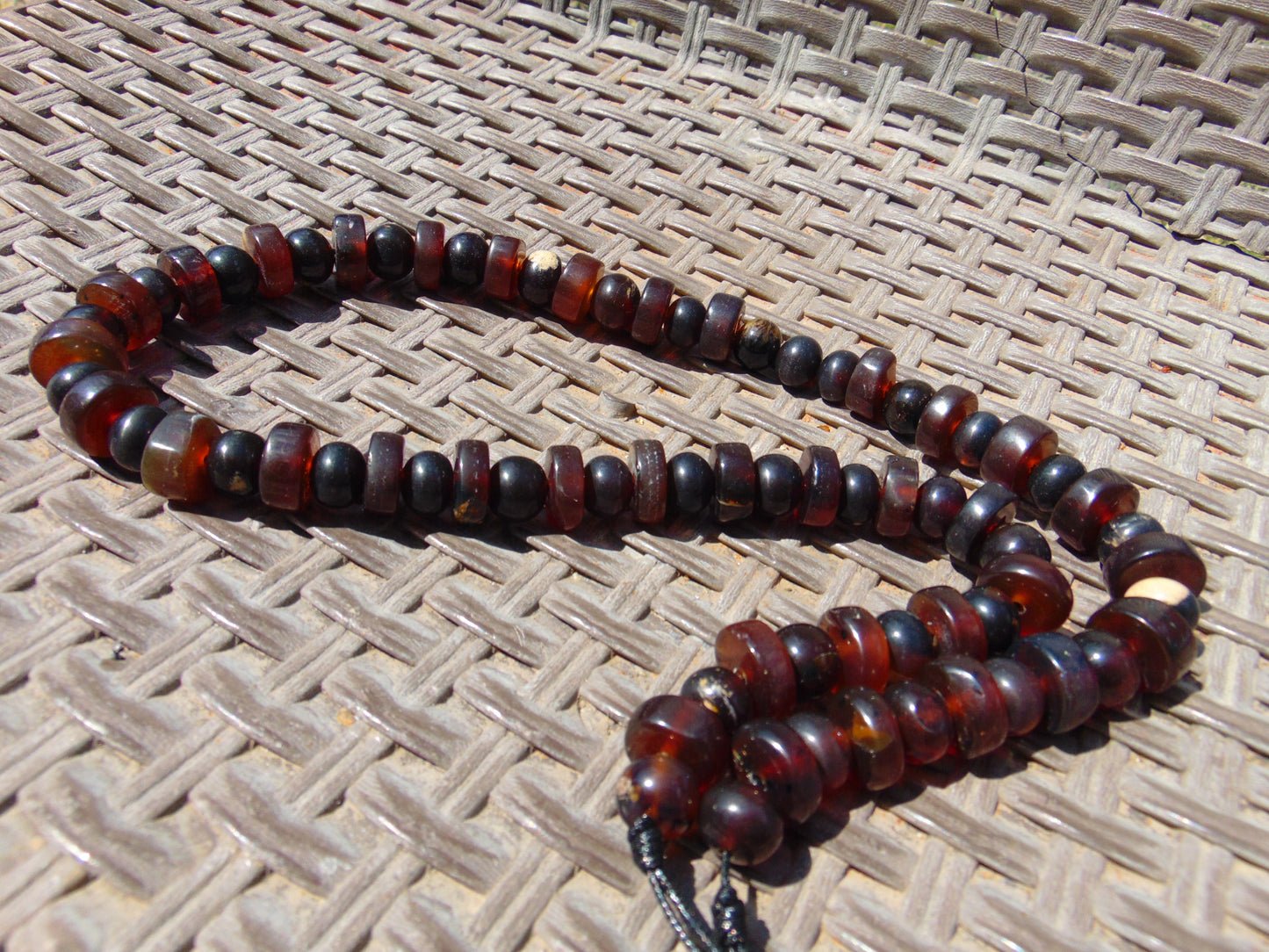 74 gram Small Beads Combination Necklace Indonesian Amber for Healing No.12