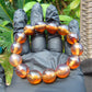 24 gram 14 Beads Mala Bracelet Indonesian amber 13x16 mm for Healing A14G74