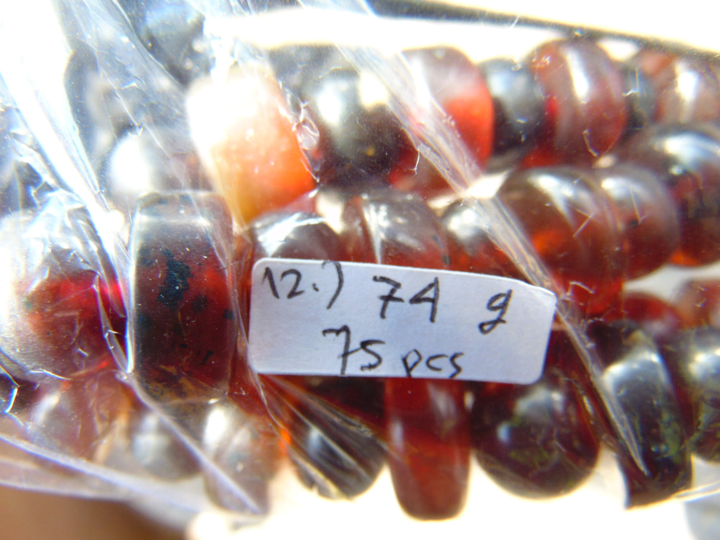 74 gram Small Beads Combination Necklace Indonesian Amber for Healing No.12