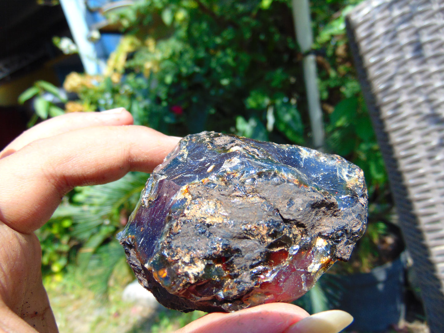 67 gram Rough Raw Indonesian Blue Amber for Healing AGRB73