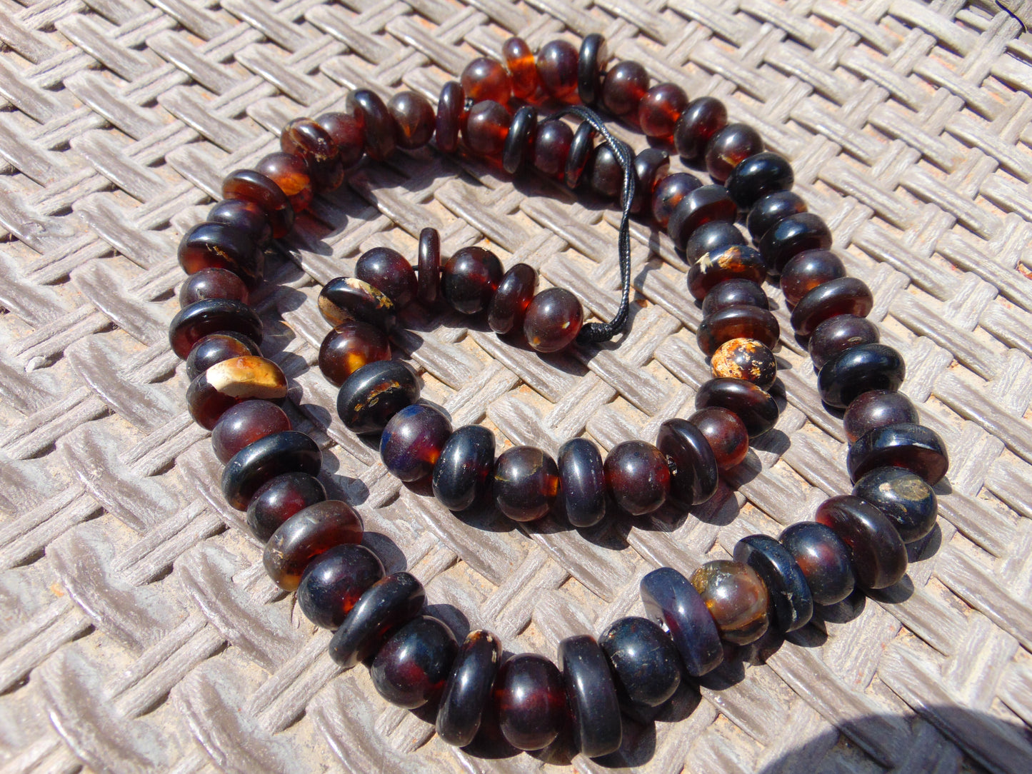 76 gram Small Beads Combination Necklace Indonesian Amber for Healing No.11
