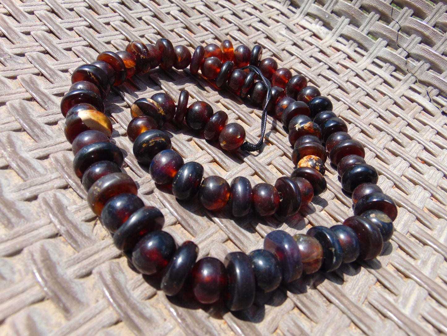 76 gram Small Beads Combination Necklace Indonesian Amber for Healing No.11
