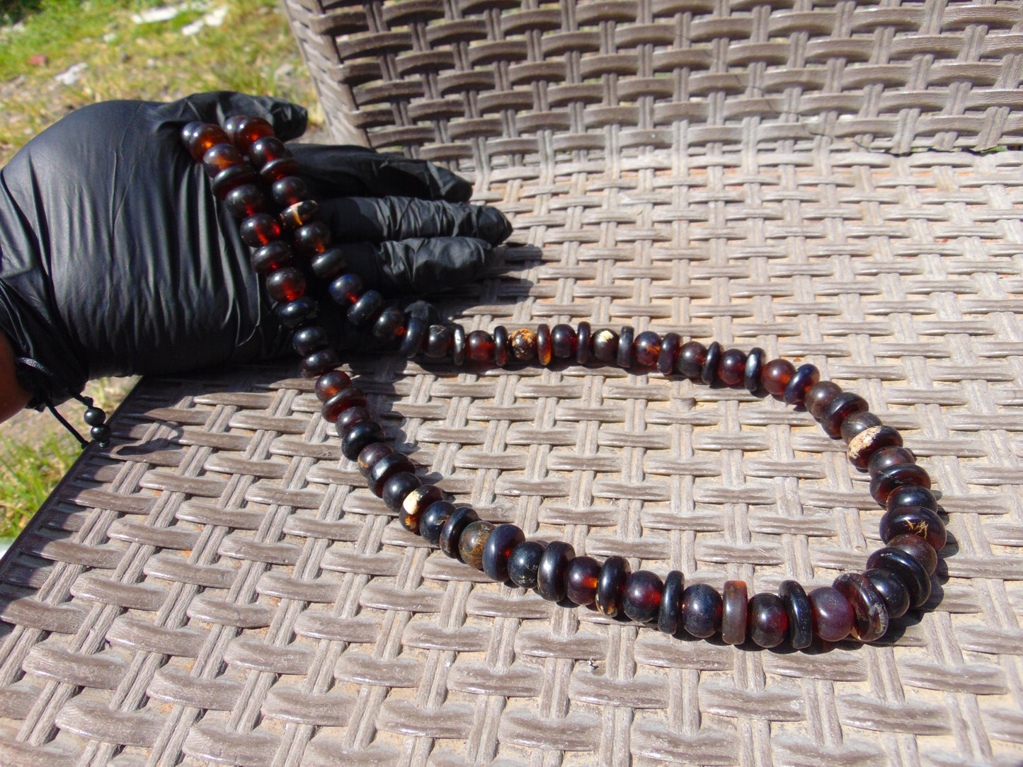 76 gram Small Beads Combination Necklace Indonesian Amber for Healing No.11