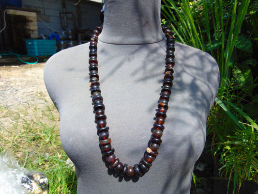76 gram Small Beads Combination Necklace Indonesian Amber for Healing No.11