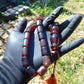 56 gr Komboloi Rosary 22+1 Beads Indonesian Blue Blue Amber for Healing 26COA08