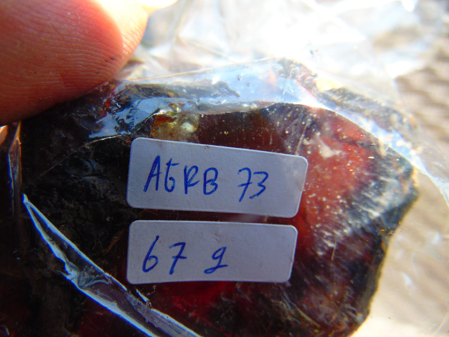 67 gram Rough Raw Indonesian Blue Amber for Healing AGRB73