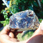 122 gram Rough Raw Indonesian Inclusion Blue Amber for Healing AGRB34