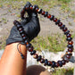 71 gr Small Beads Combination Necklace Indonesian Dark Red Amber for Healing NC8
