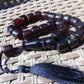 61 gr Komboloi Rosary 22+1 Beads Indonesian Cherry Red Amber for Healing 26COA09