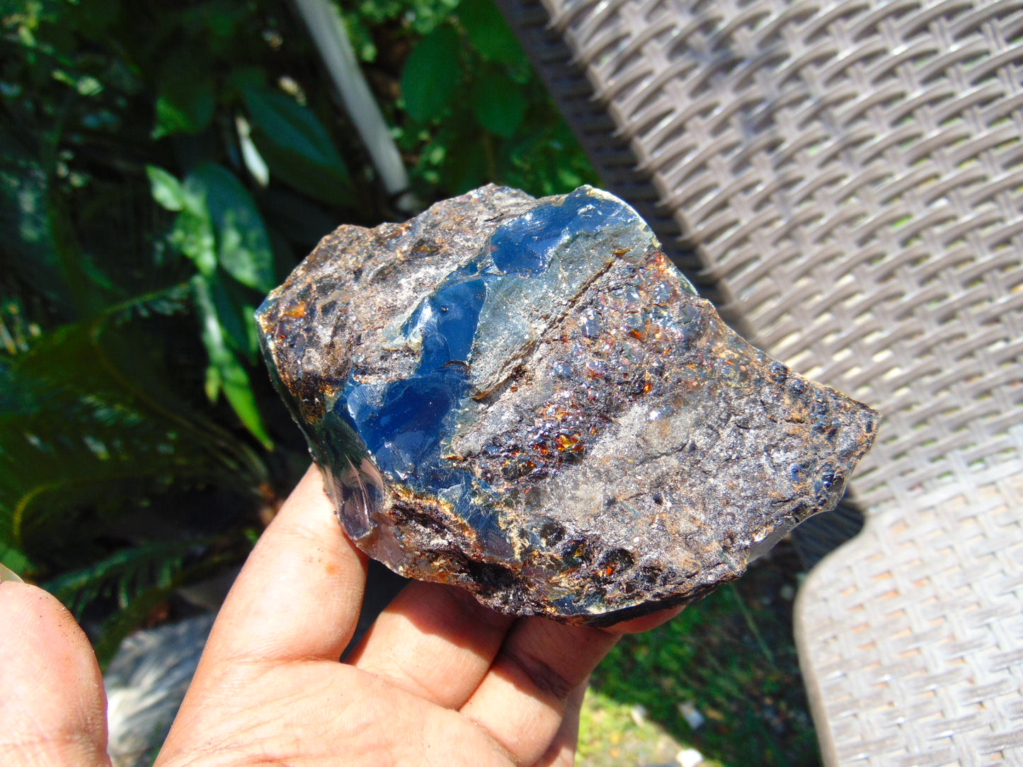 133 gram Rough Raw Indonesian Blue Amber for Healing AGRB24