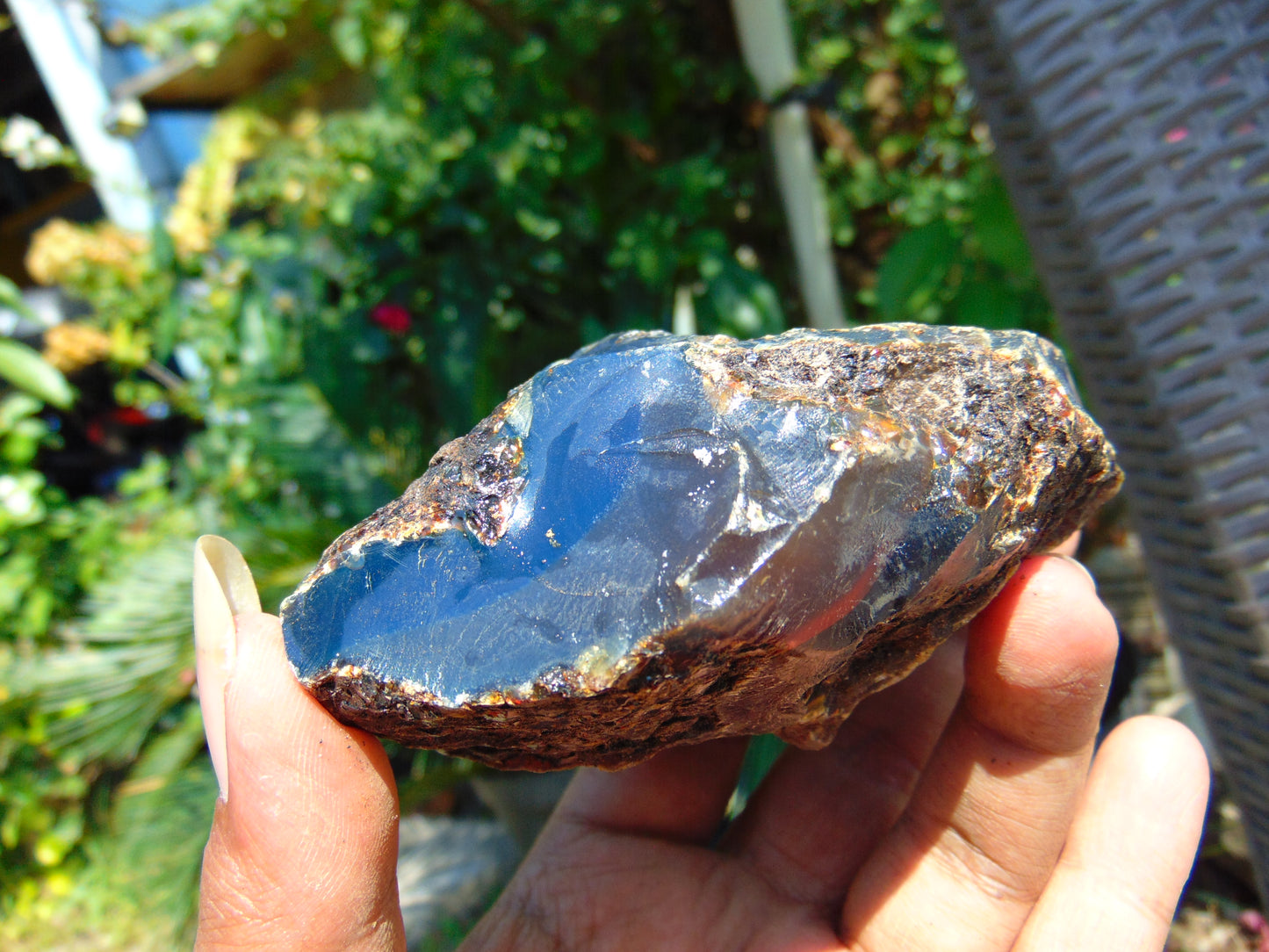 133 gram Rough Raw Indonesian Blue Amber for Healing AGRB24