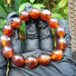 23 gram 14 Beads Mala Bracelet Indonesian amber 13x16 mm for Healing A14G78