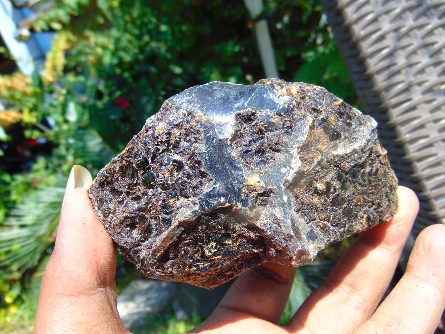 133 gram Rough Raw Indonesian Blue Amber for Healing AGRB24