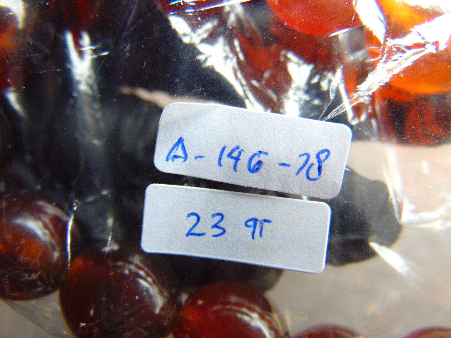 23 gram 14 Beads Mala Bracelet Indonesian amber 13x16 mm for Healing A14G78