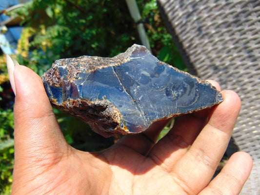 133 gram Rough Raw Indonesian Blue Amber for Healing AGRB24
