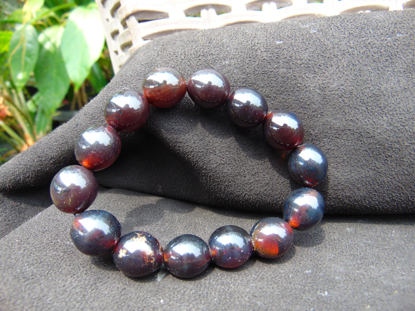 24 gram 14 Beads Mala Bracelet Indonesian amber 13x16 mm for Healing A14G83