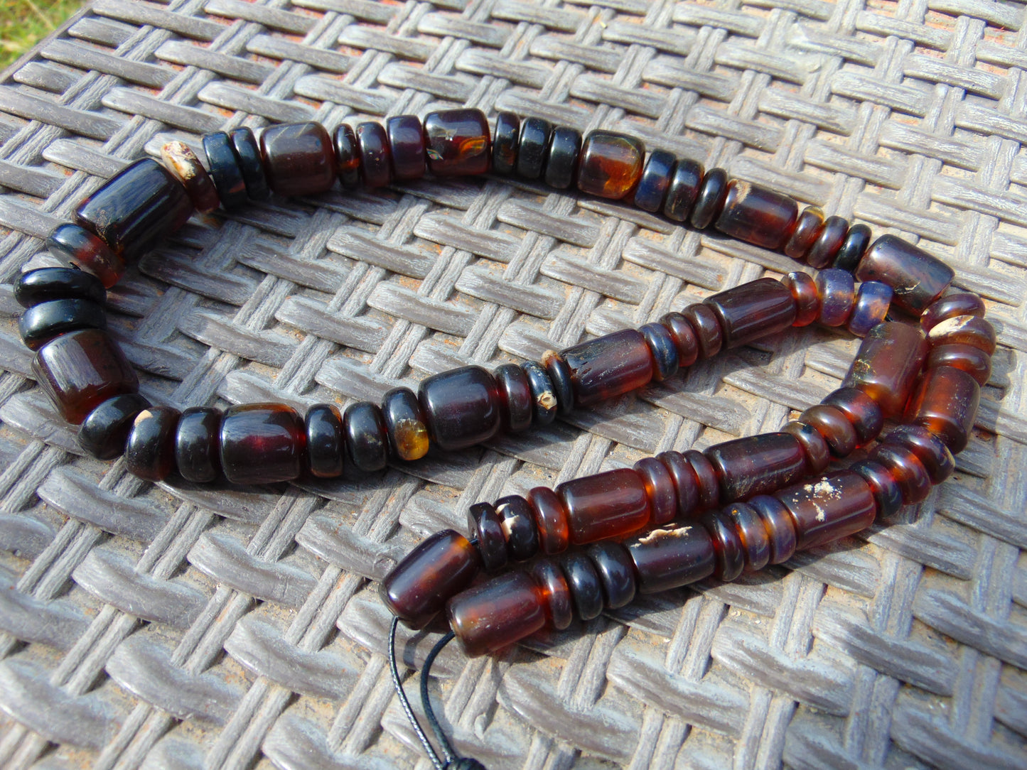 82 gram Small Beads Combination Necklace Indonesian Amber for Healing No.21