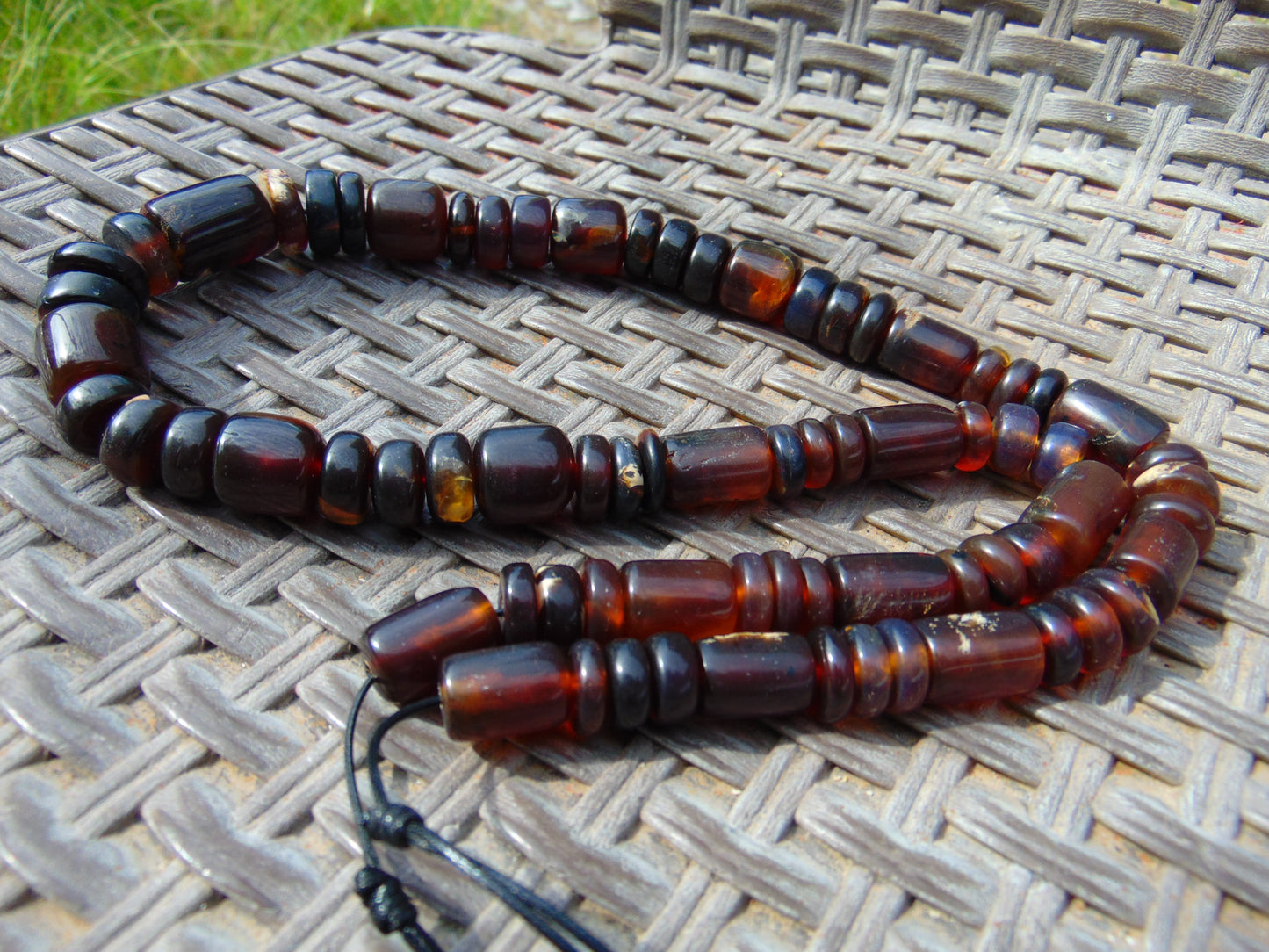 82 gram Small Beads Combination Necklace Indonesian Amber for Healing No.21