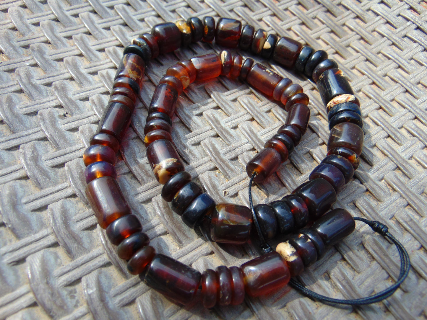 82 gram Small Beads Combination Necklace Indonesian Amber for Healing No.21