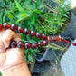 49 gr hand Tasbih 17 Beads 18 mm Indonesian Red Blue Amber for Healing TR10